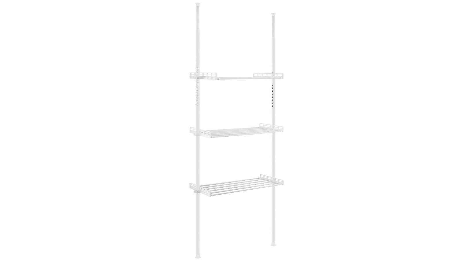 Adjustable 3-Tier Tension Storage Rack Organiser
