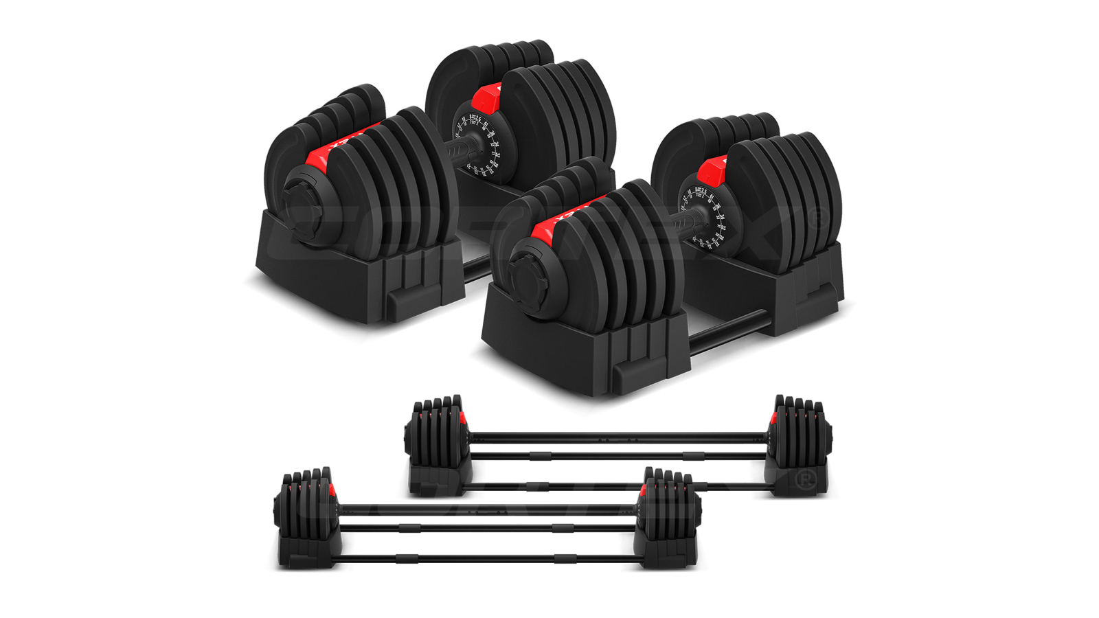 Cortex All-in-One Revolock V2 80kg Adjustable Steel Dumbbell