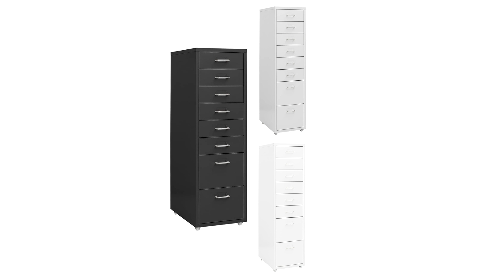 vidaXL Metal 28 x 41 x 109cm Mobile File Cabinet