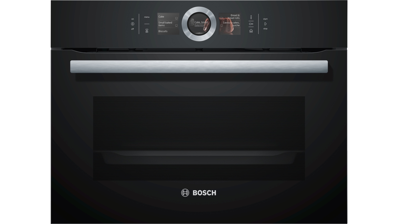Bosch Series 8 Black Glass Built-in Compact Steam Oven