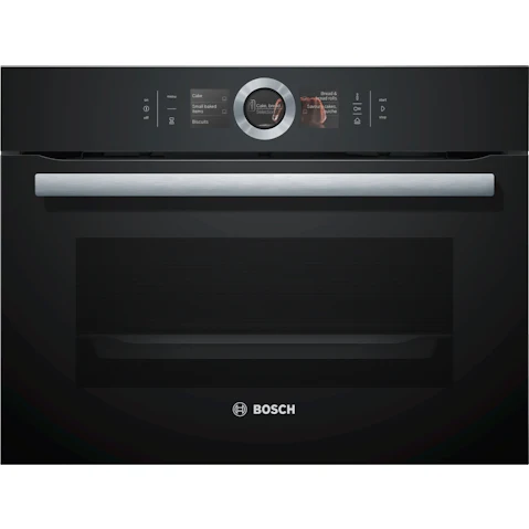 Bosch Series 8 Black Glass Built-in Compact Steam Oven