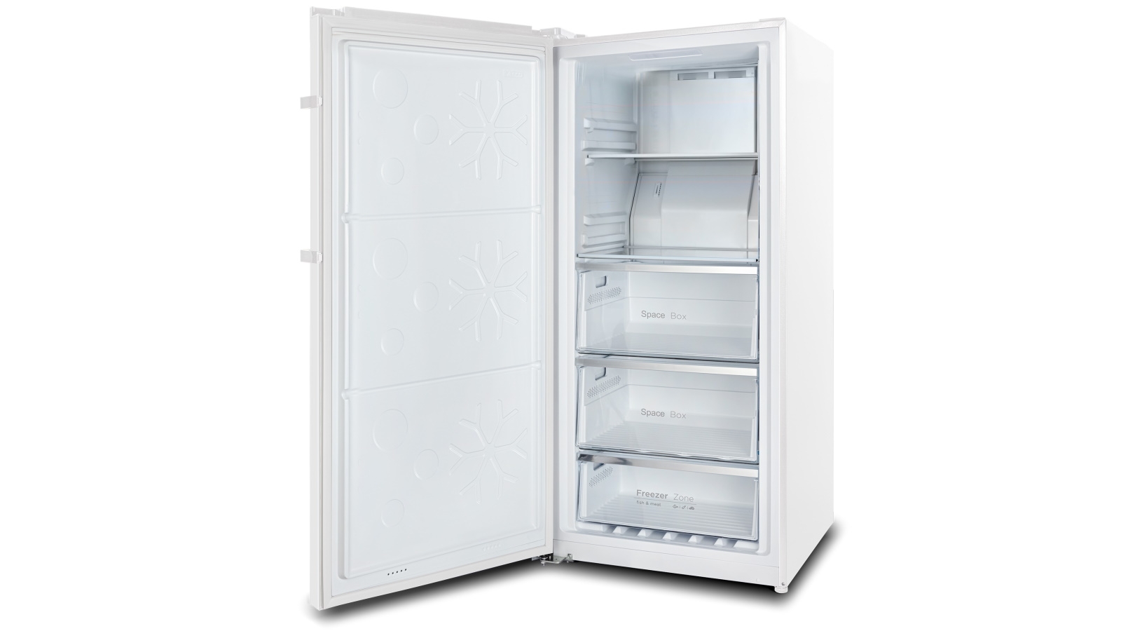 CHiQ 311L Left Hinge Hybrid Vertical Freezer White Harvey Norman