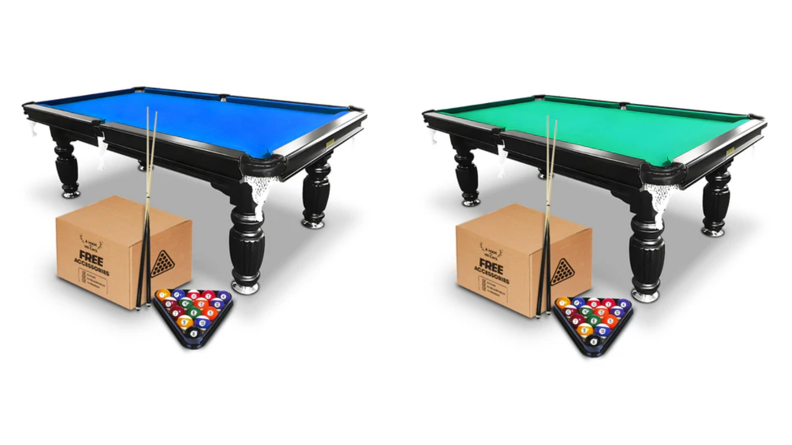 A Man and His Cave 7ft Classic Black Slate Pool/Billiard Table Frame