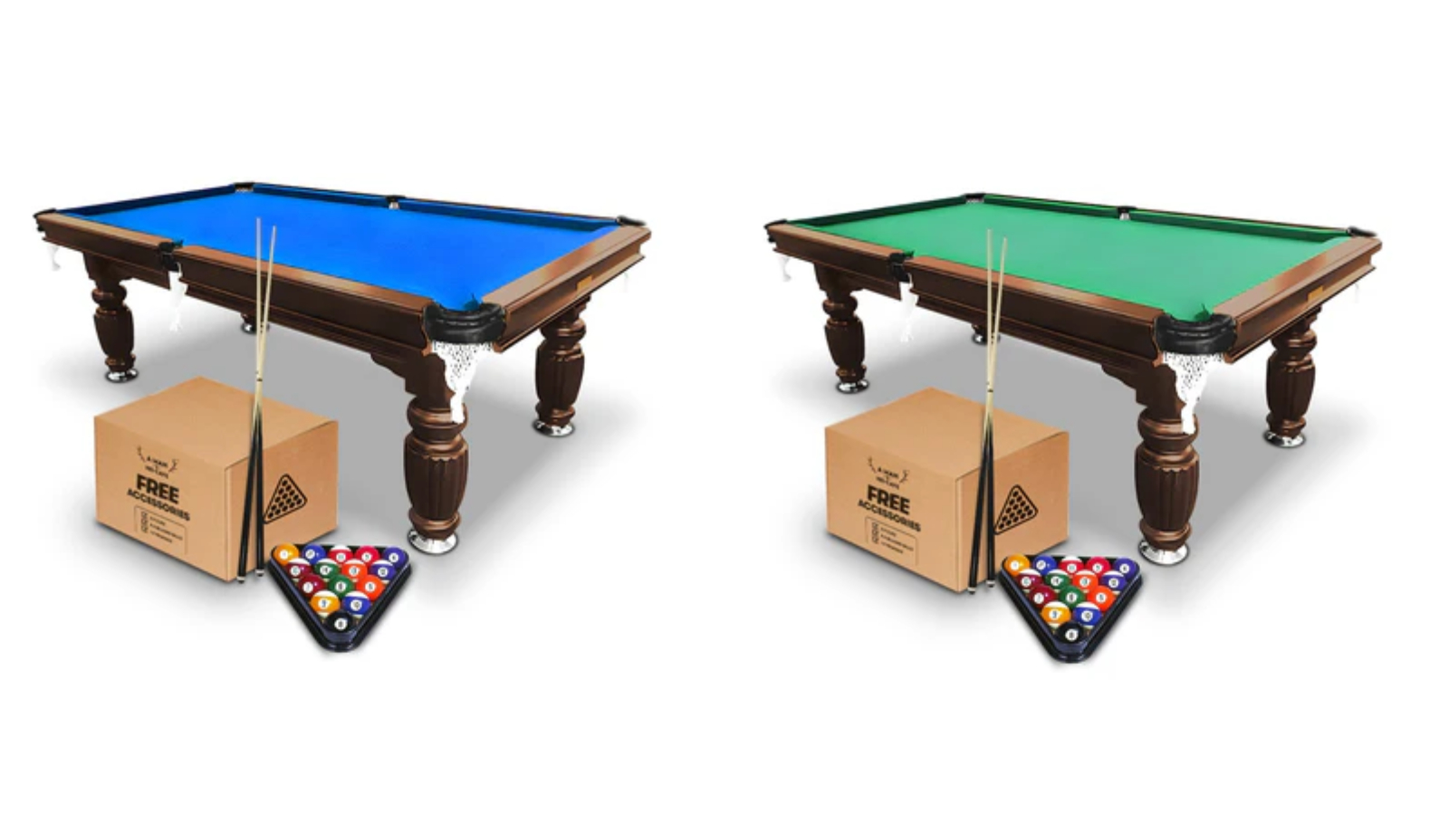A Man and His Cave 7ft Classic Walnut Slate Pool/Billiard Table Frame