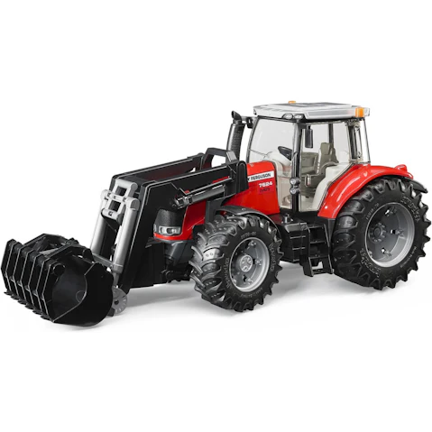 Bruder 7624 Massey Ferguson with Frontloader 03047
