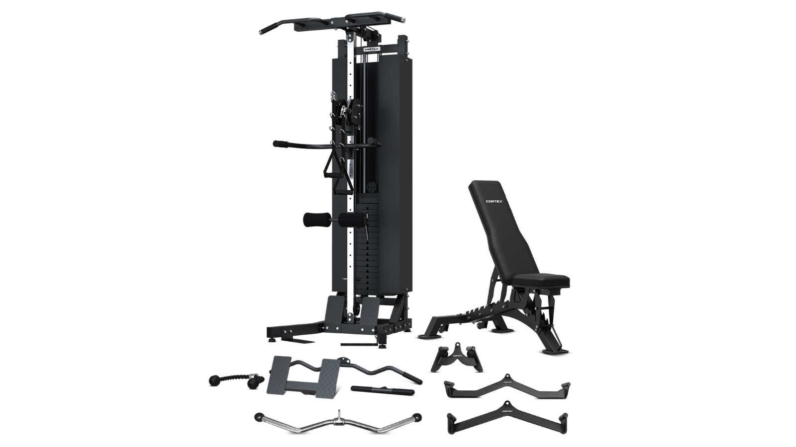Cortex FT12 Pro Pulldown/Row Station 100kg with Bench and Pro Attachment