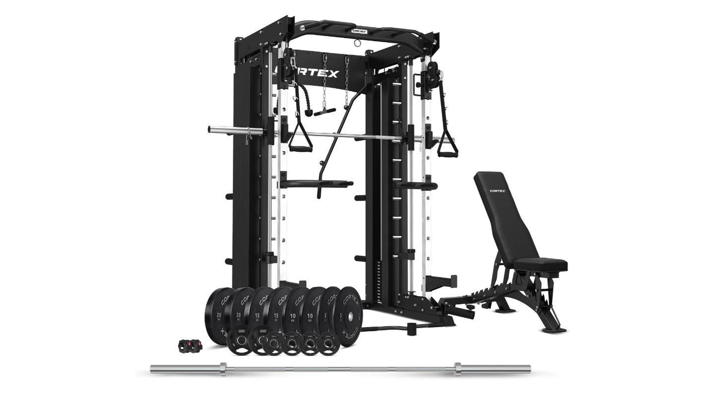 Cortex Sm-26 6-In-1 Power Rack With Dual Stack Smith Cable
