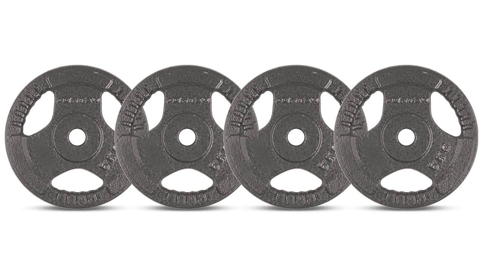 Cortex 5kg Cast Iron Tri-Grip Plates - 4 Pack