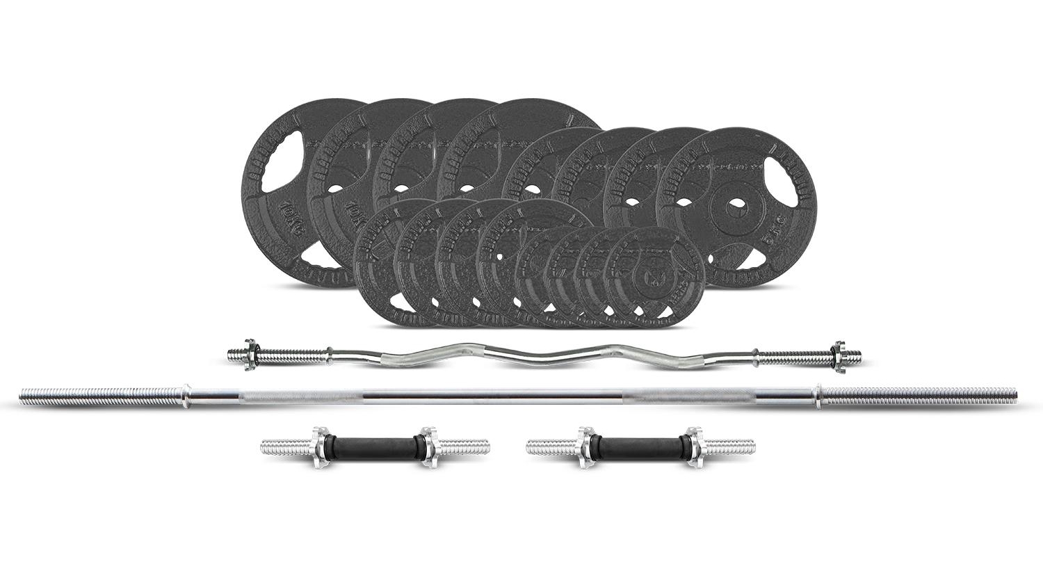 Cortex Tri-Grip 25mm Barbell Weights 90kg Harvey Norman