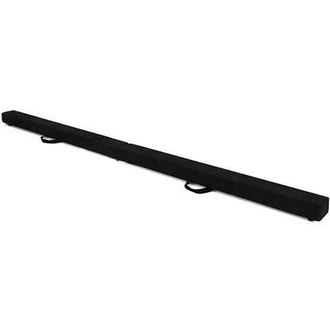 Costway 7ft Gymnastic Floor Balance Beam with Handle - Black