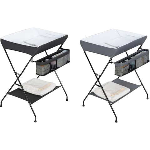 Costway Baby Folding Change Table with Storage Basket and Shelf