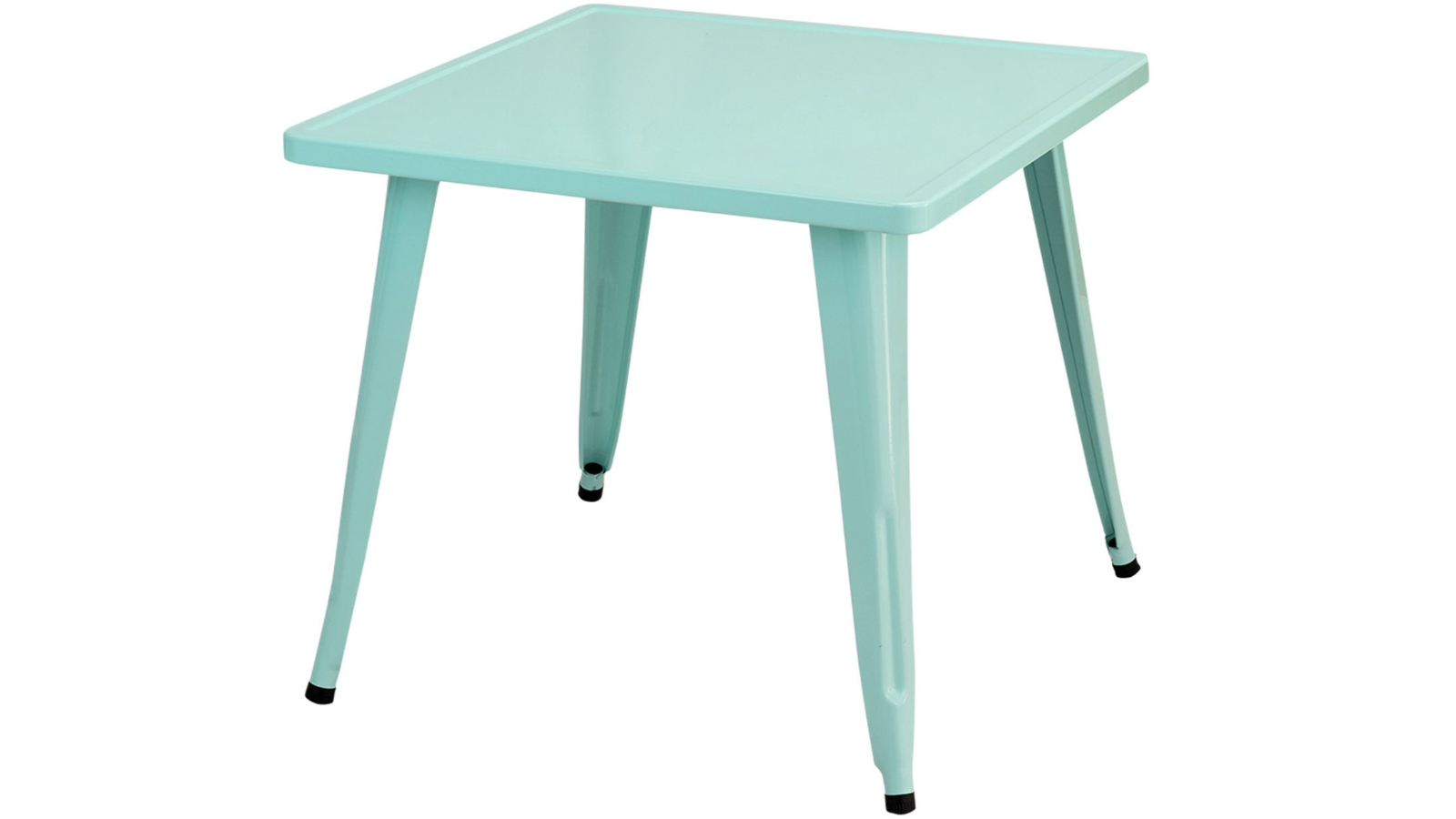 Costway Anti-Scratching Steel Heavy-Duty Square Desk - Blue