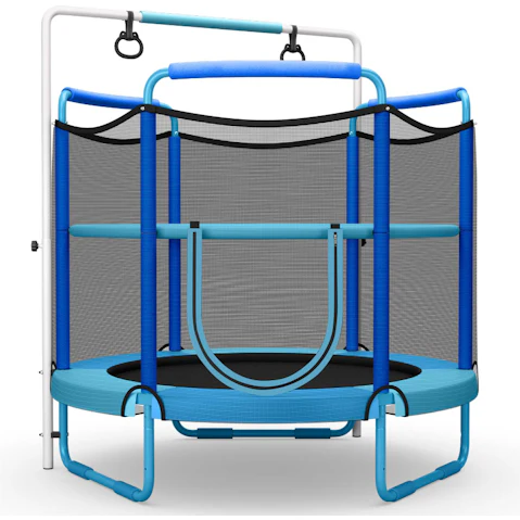 Costway 3-in-1 Seamless Trampoline with Enclosure Net