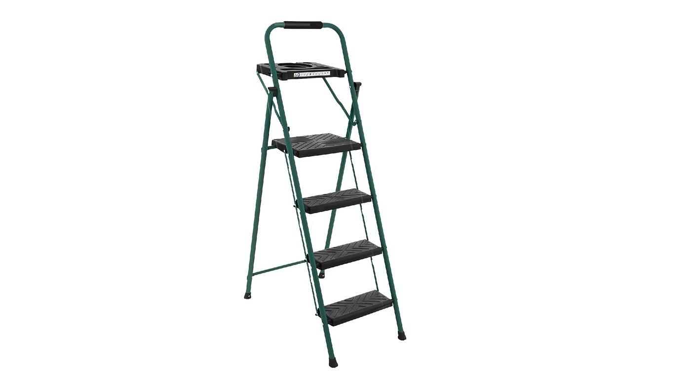 Costway 4-Step Non-slip Platform Foldable Step Stool