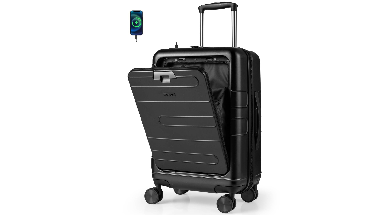Costway 40 Litre Lightweight Travel Suitcase - Black