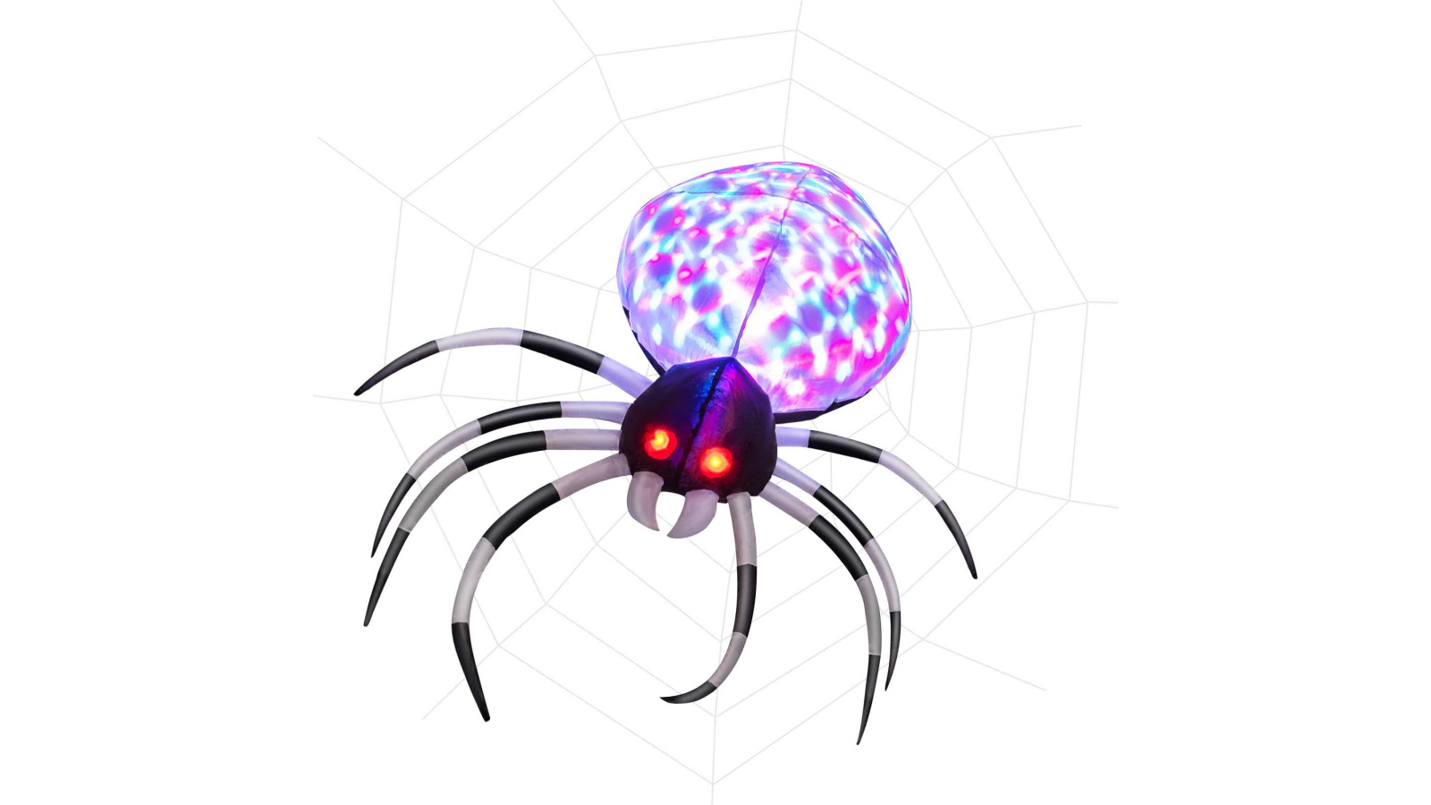 Costway Halloween Inflatables Spider with LED Disco Lights