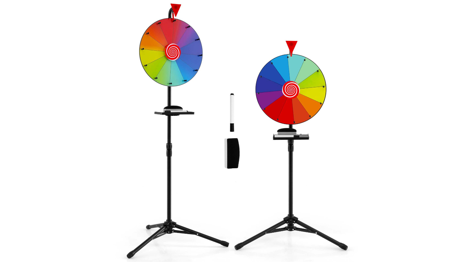 Costway 40cm Prize Wheel with Folding Tripod Floor Stand