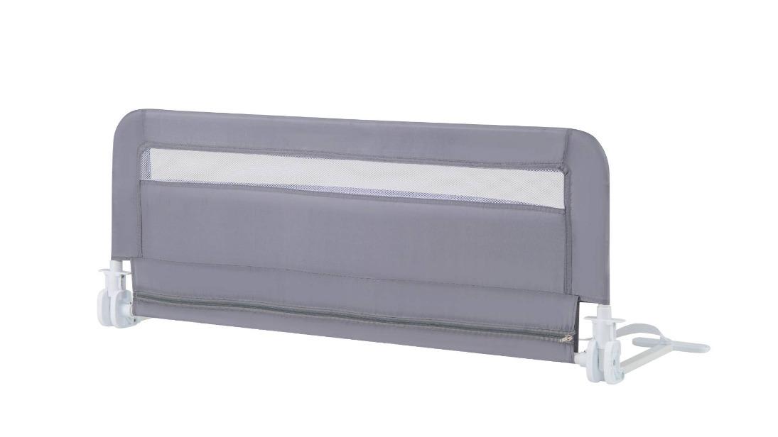 Costway 100cm Foldable Bed Rail with Security Strap - Grey