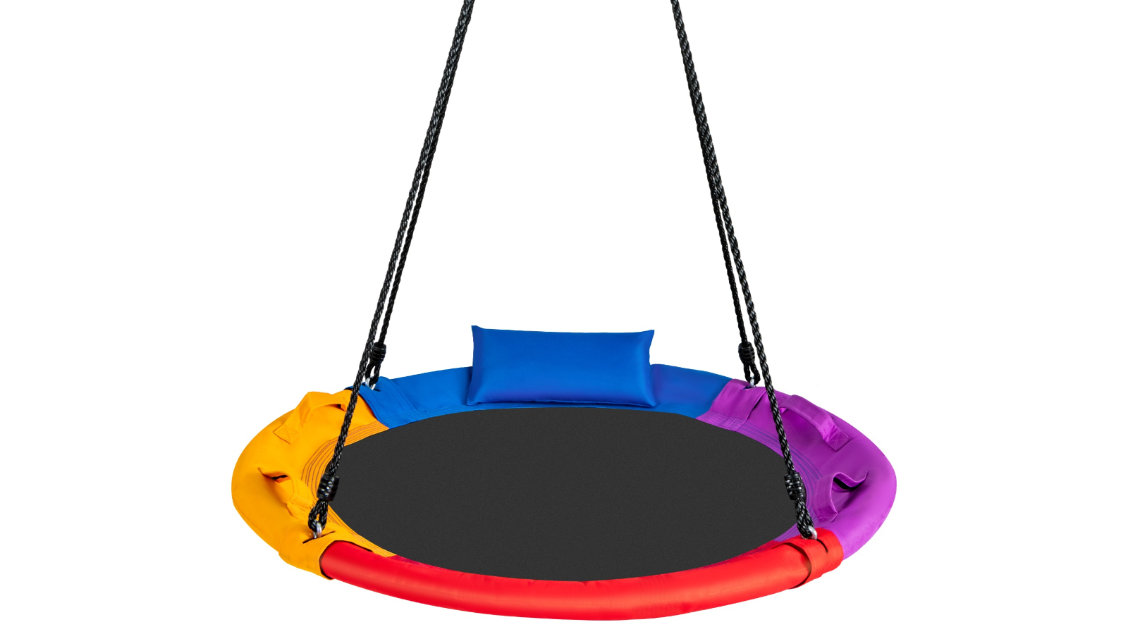 Costway 100cm Tree Swing with Pillow/4 Handle