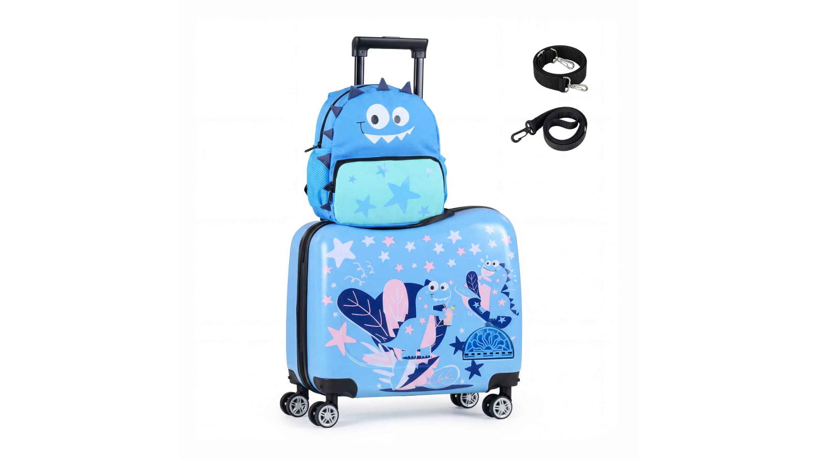 Costway Set of 2 Ride-on Luggage - Blue