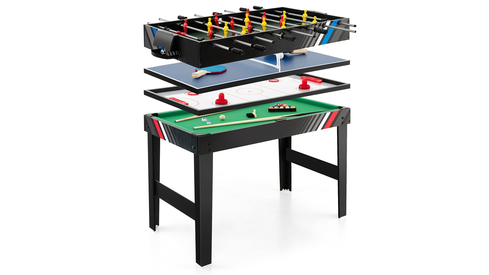 Costway 4-in-1 Multifunction Foosball Game Soccer Table Set