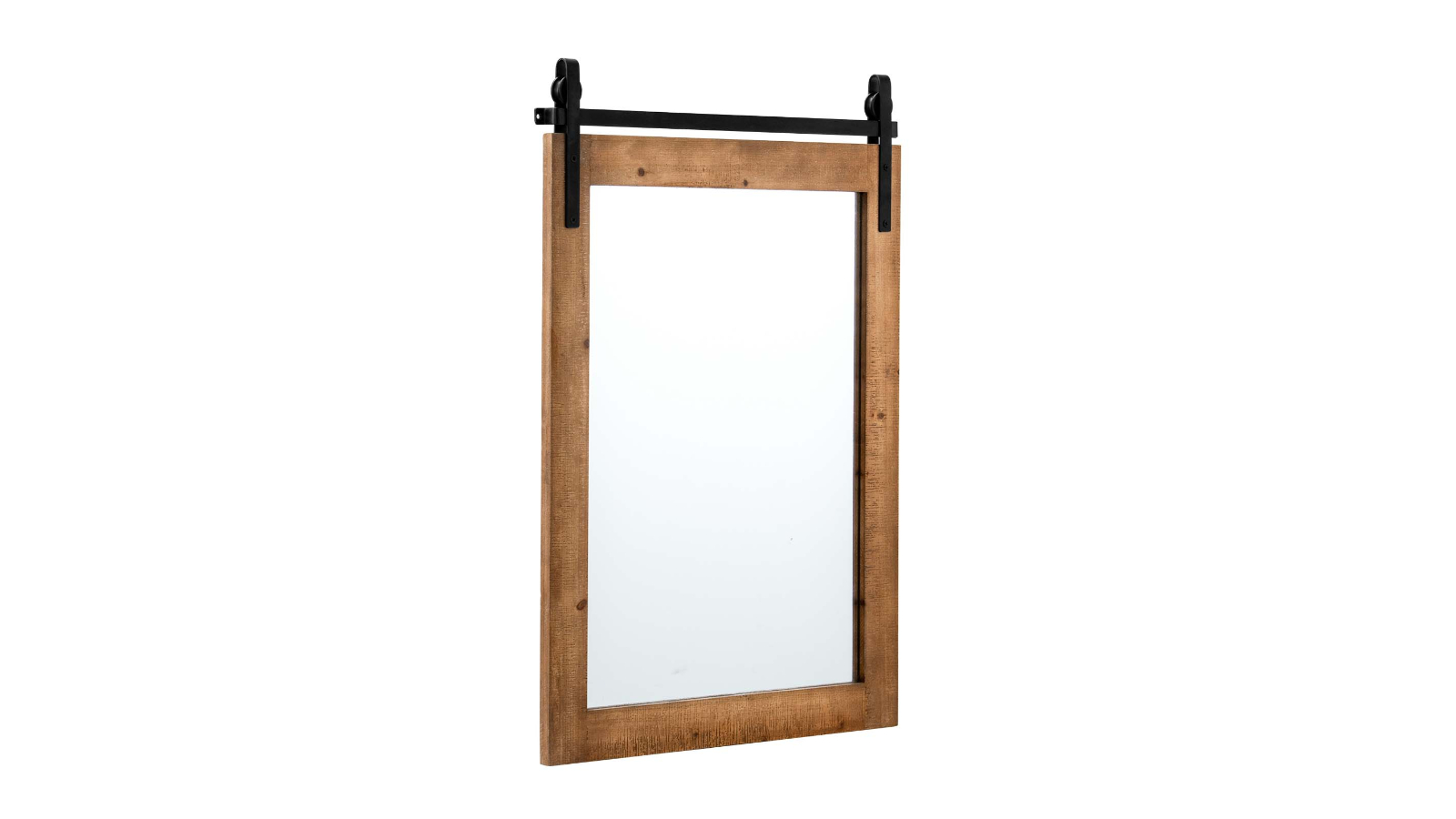 Costway Brown Wall-Mounted Vanity Mirror - 76.5 x 56cm