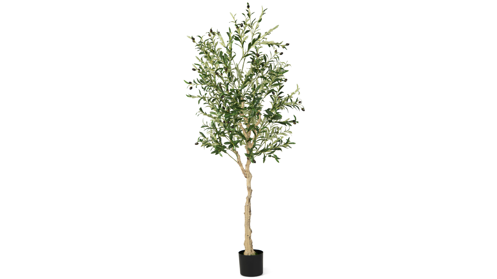 Costway 180cm Artificial Faux Potted Olive Silk Tree