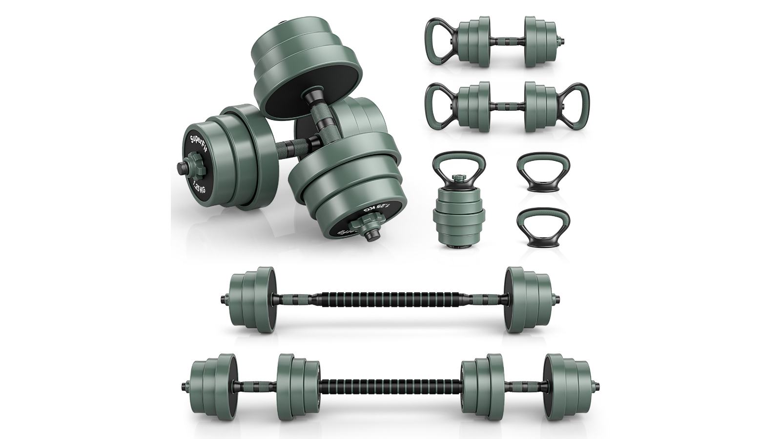 Costway 3-in-1 Adjustable Dumbbells Set