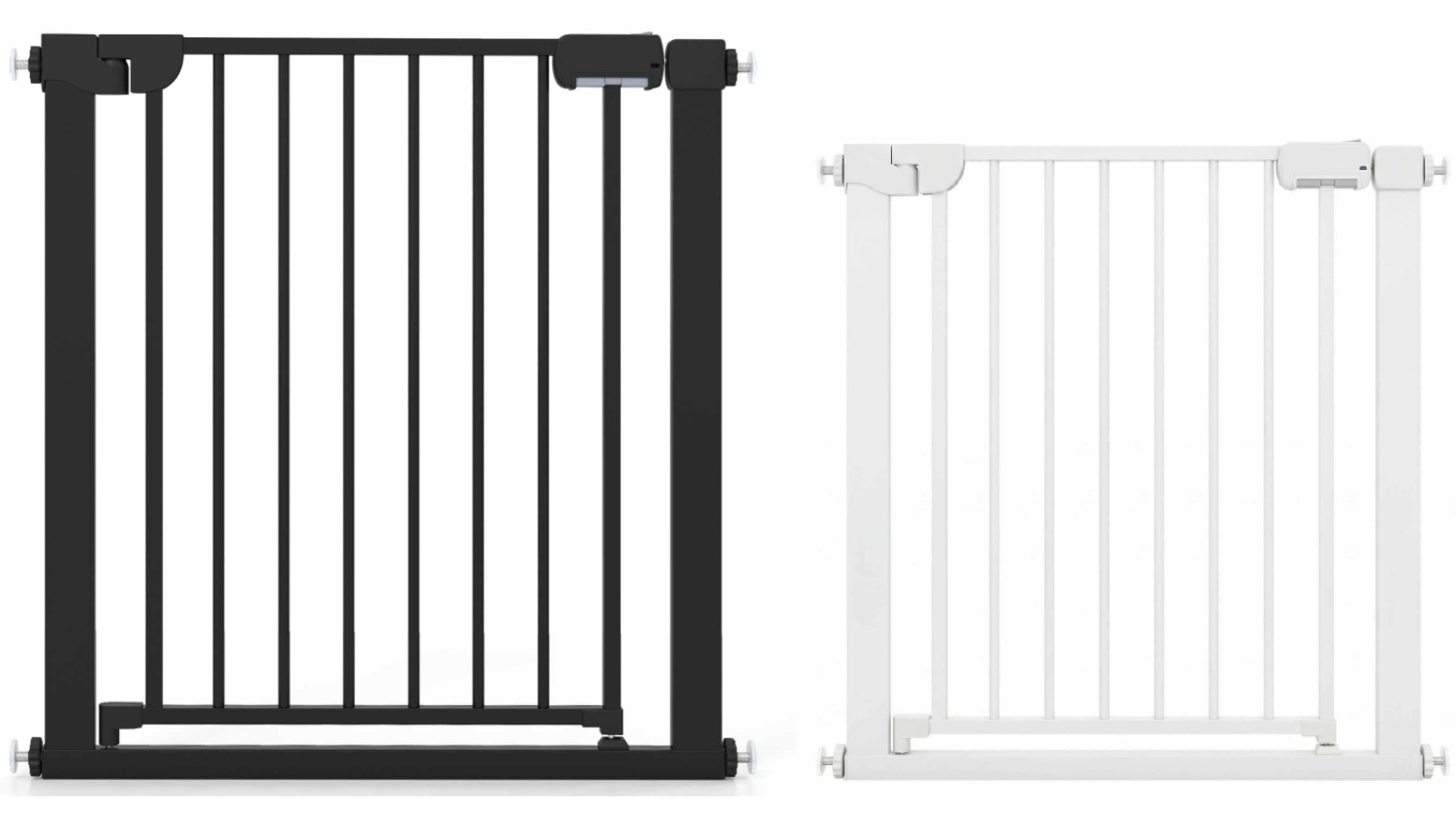 Costway Auto-Close Baby Gate for Stairs with Pressure Mount