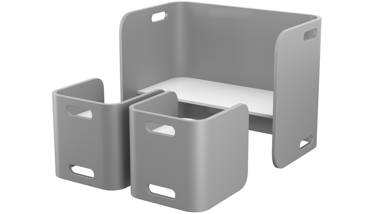 Costway Table/Chair Set - Grey