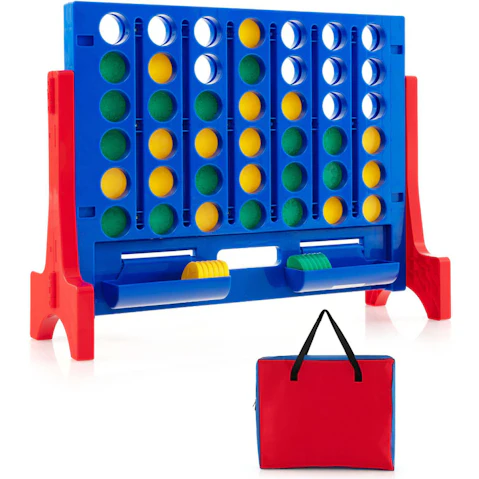 Costway Giant 4-in-a-Row Connect Family Board Game Set - Blue