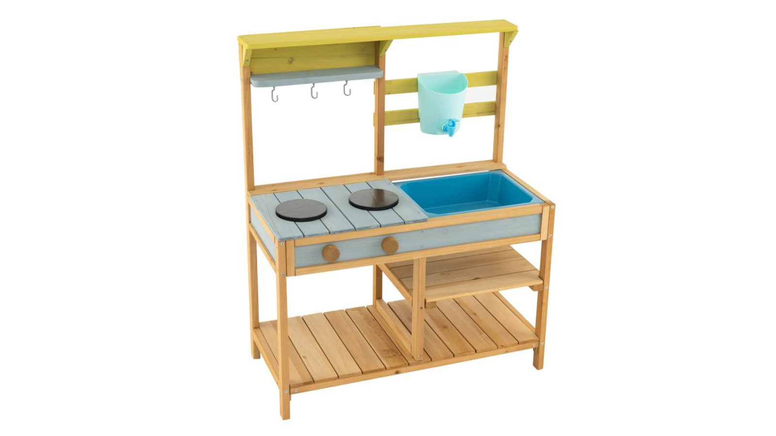 Costway Wooden Mud Kitchen Playset with Detachable Sink