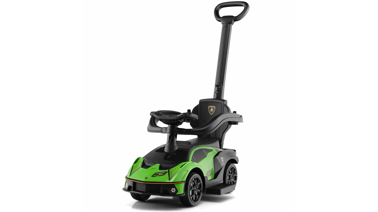 Costway Lamborghini Ride-on Push Car with Security Guardrails and Storage - Green