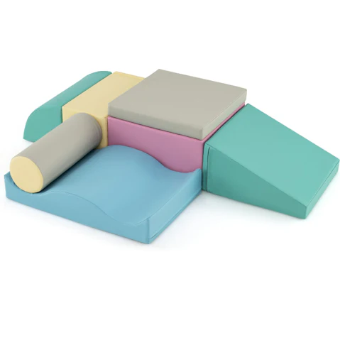Costway 7 Piece Soft Foam Building Blocks Playset
