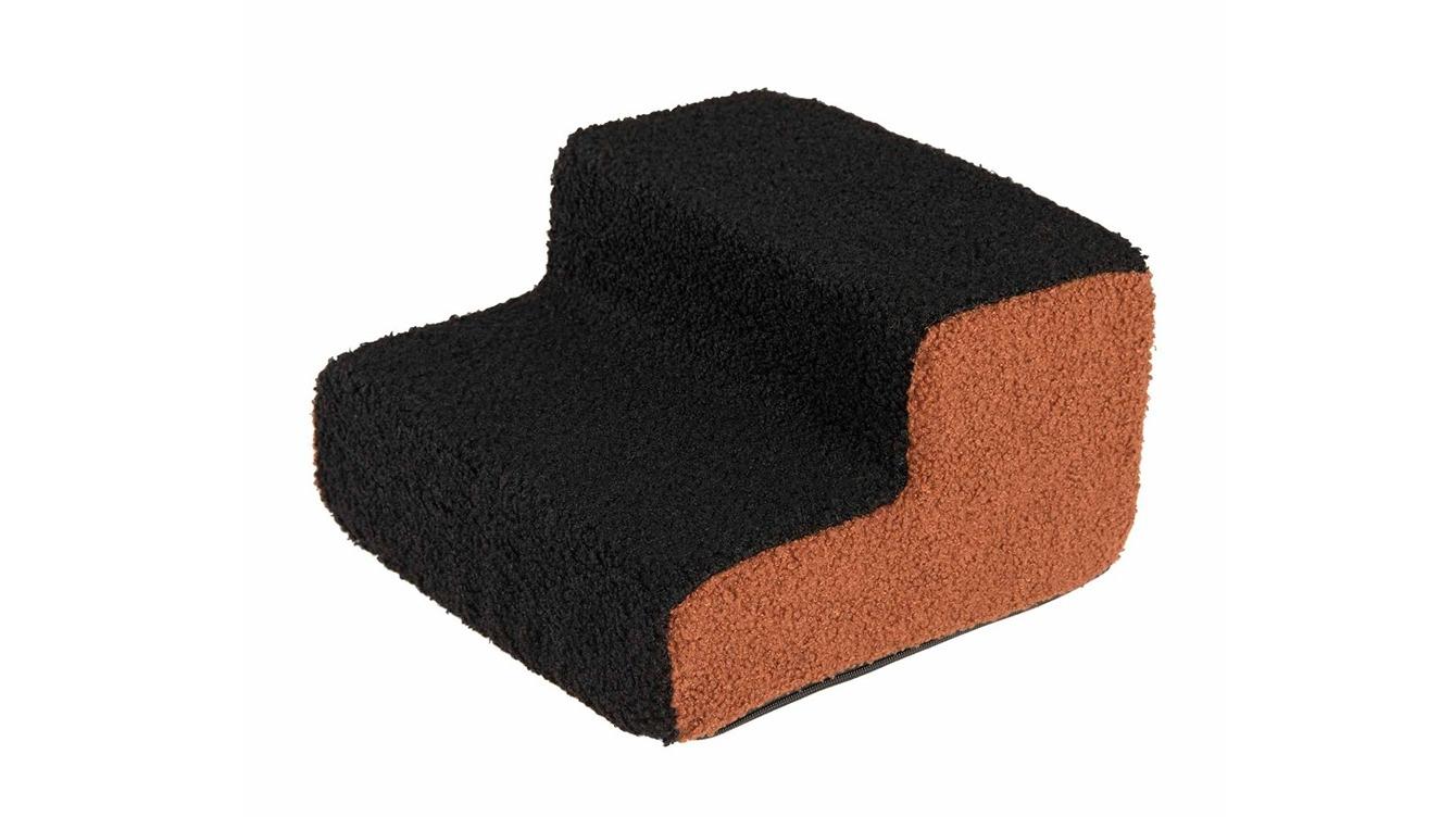 Costway 2-Step Dog Non-Slip Foam Ramp - Black