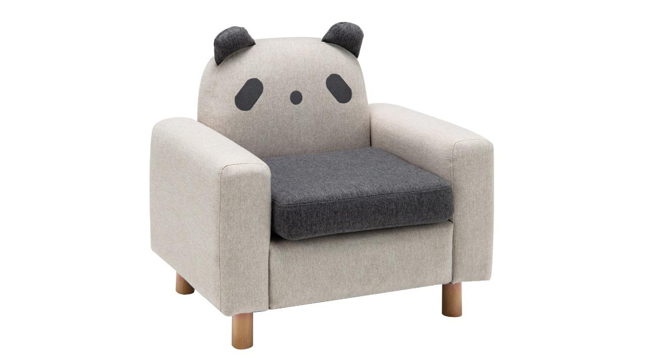 Costway Grey Wood Armrest Chair Sofa