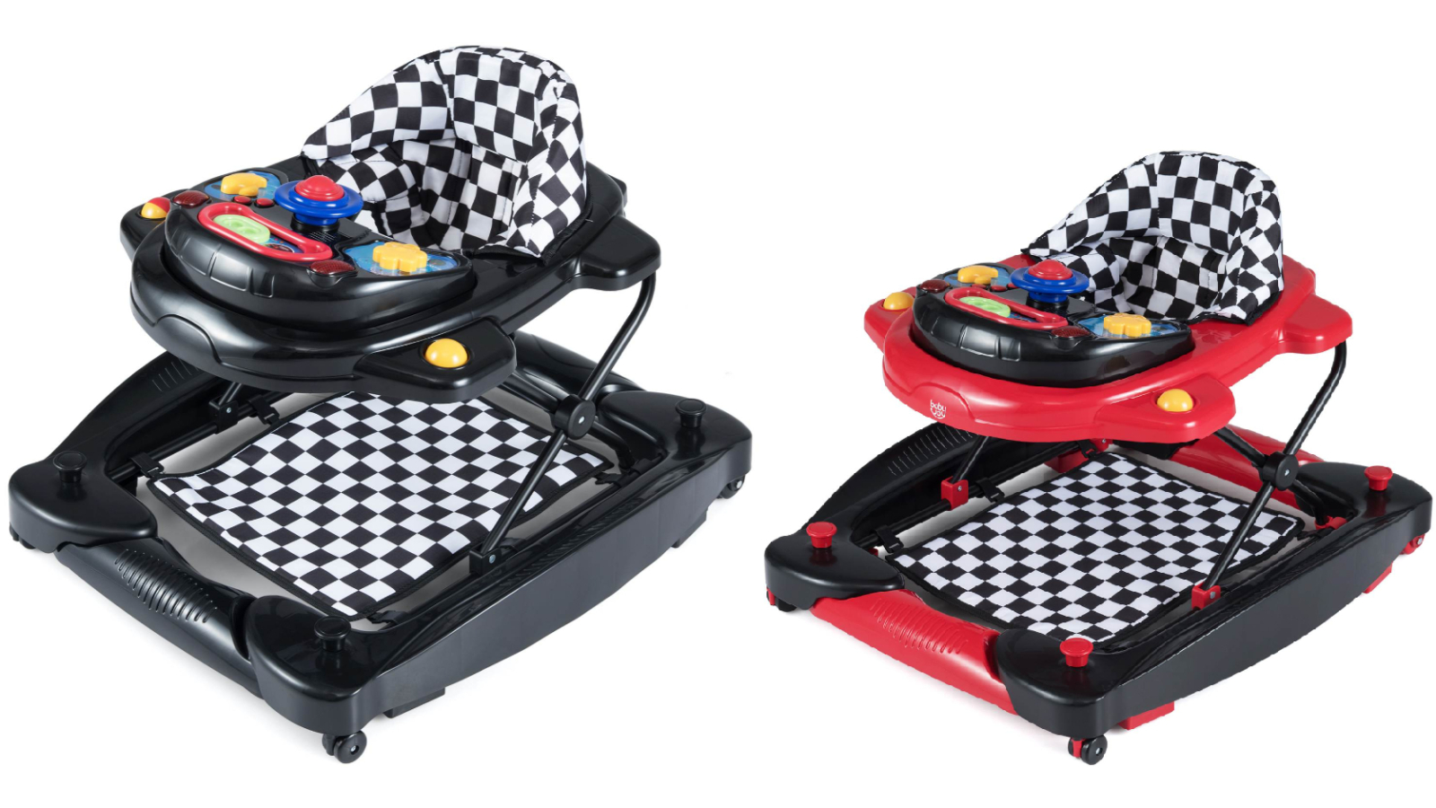 Costway 6-in-1 Baby Walker and Rocker Ride-On with Music Tray