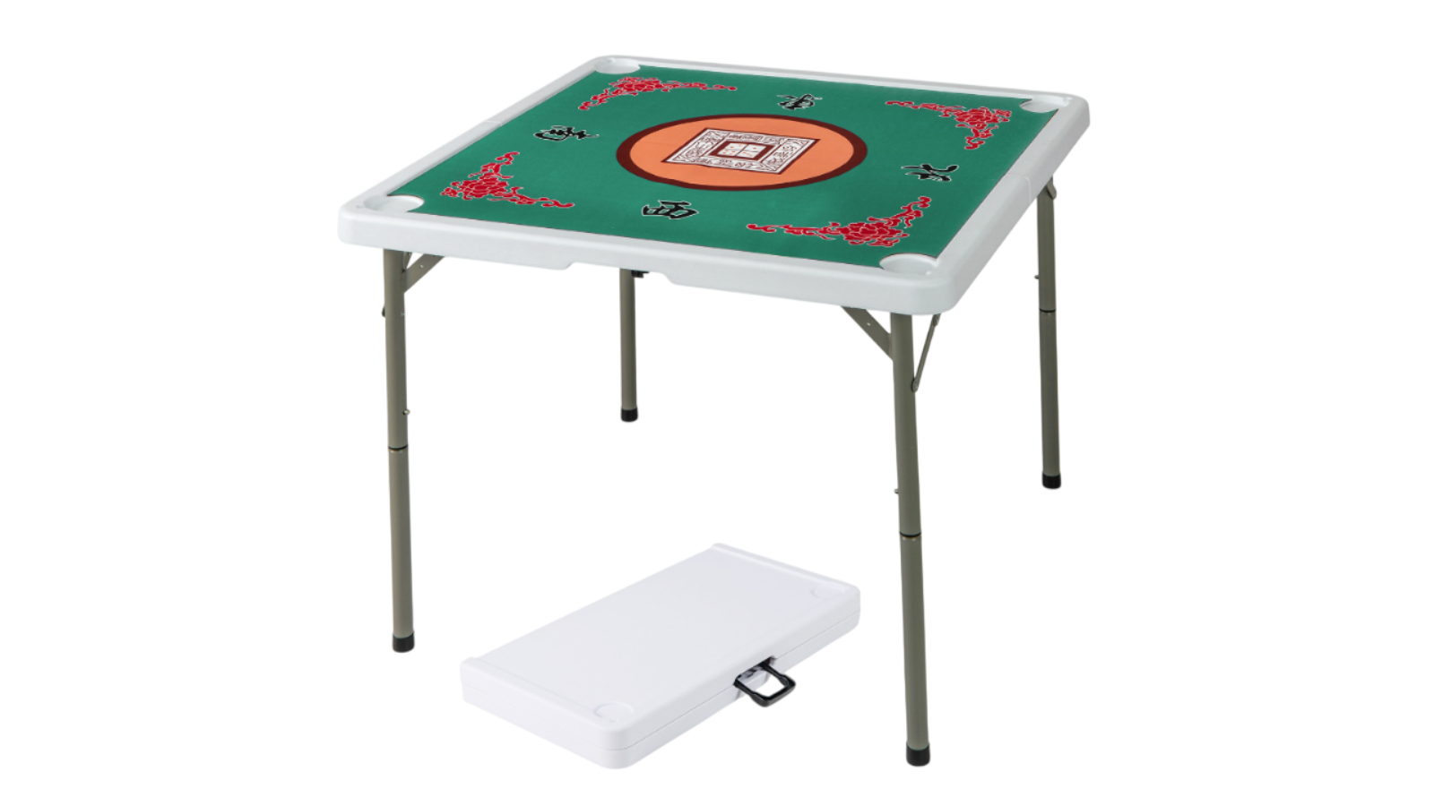 Costway 90cm Folding Mahjong Table with Cup Holder