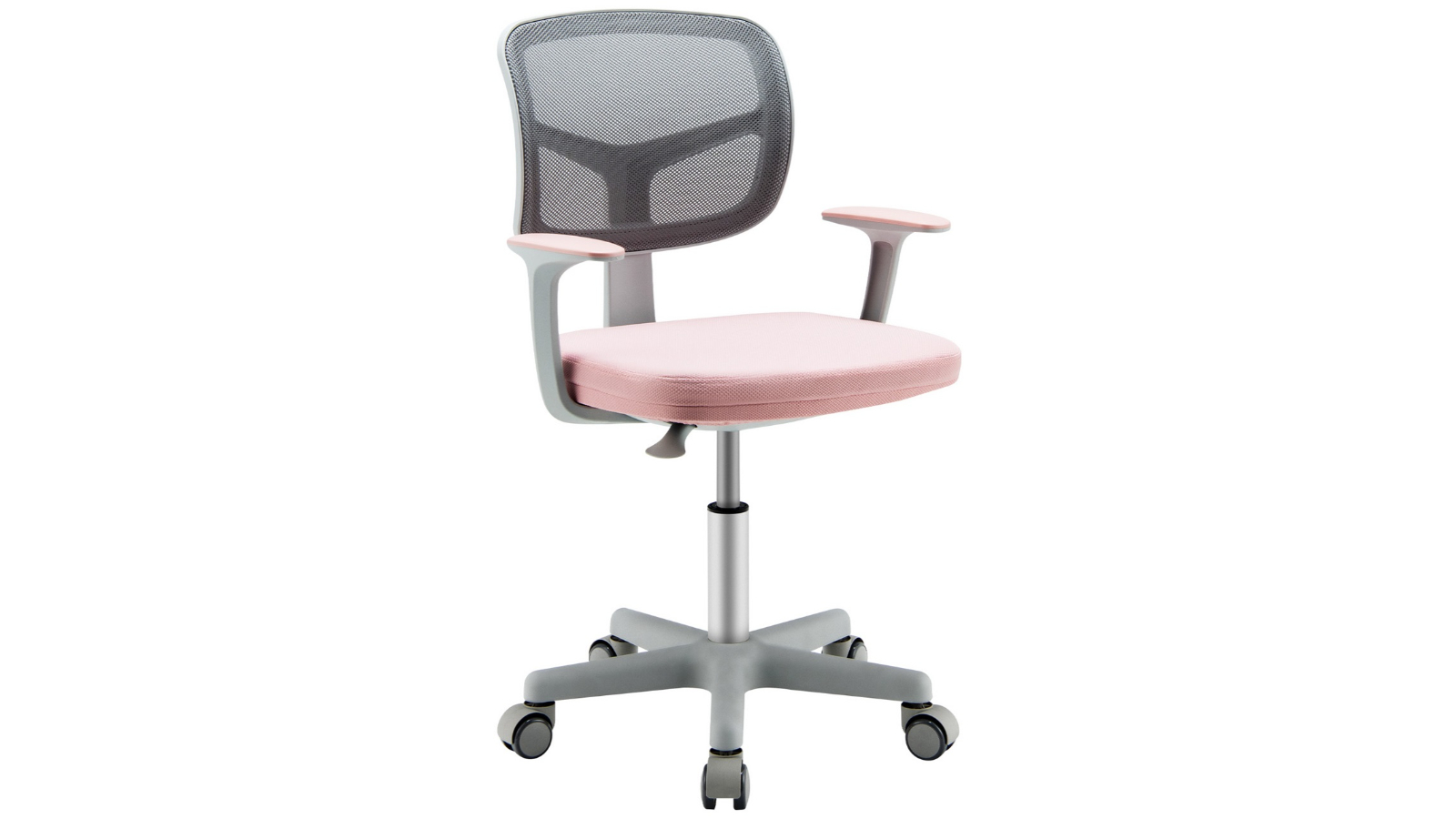 Costway Study Desk Swivel Chair with Height Adjustable - Pink