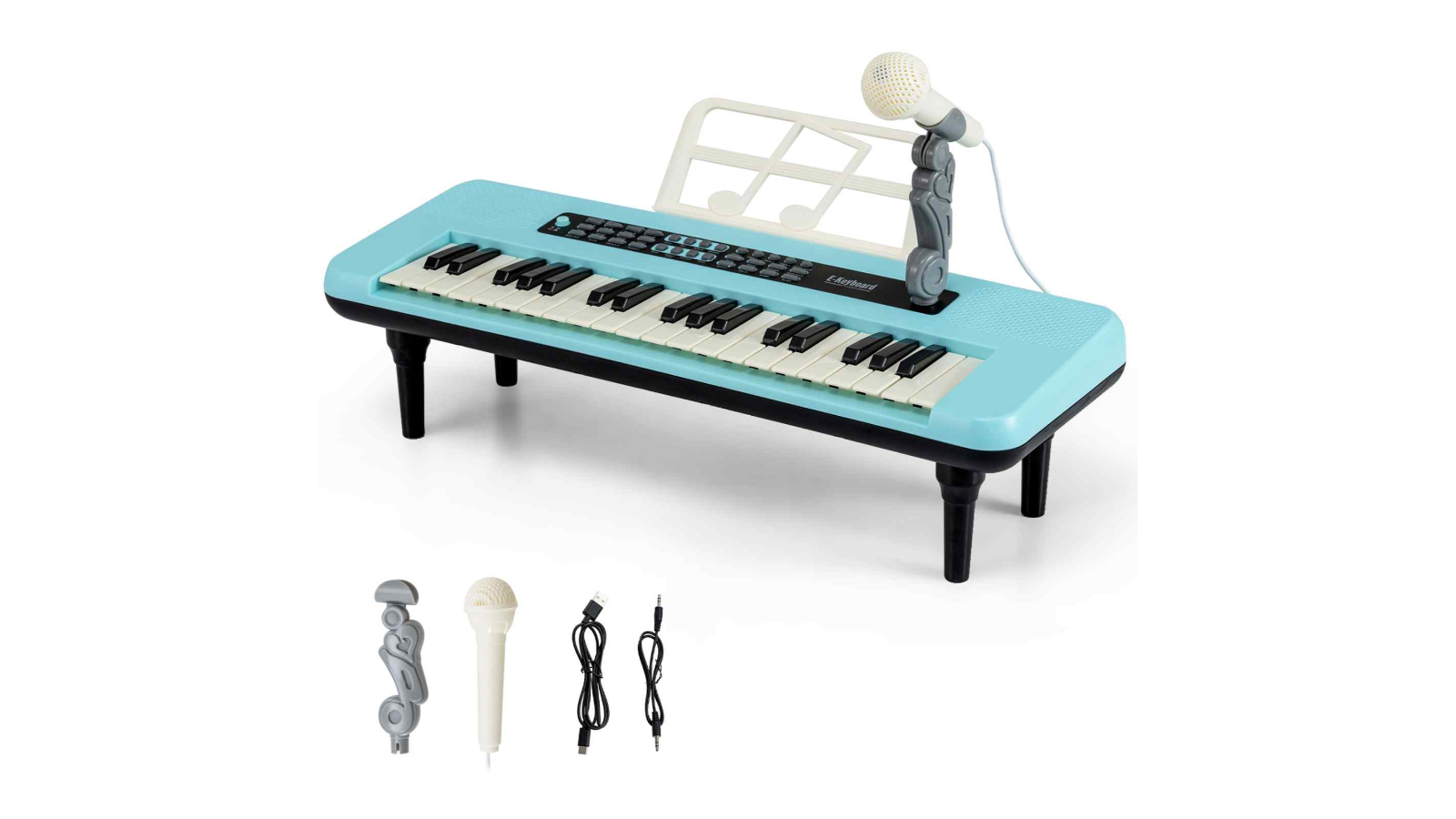 Costway 37-Key Electronic Keyboard Digital Piano with Music Stand