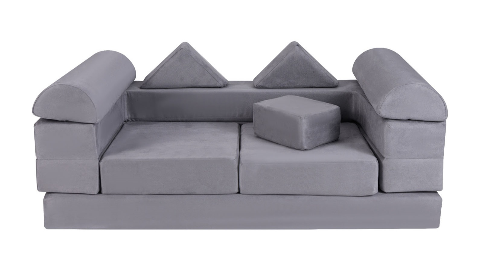 Costway 8 Piece Modular Play Sofa Funiture Set - Grey