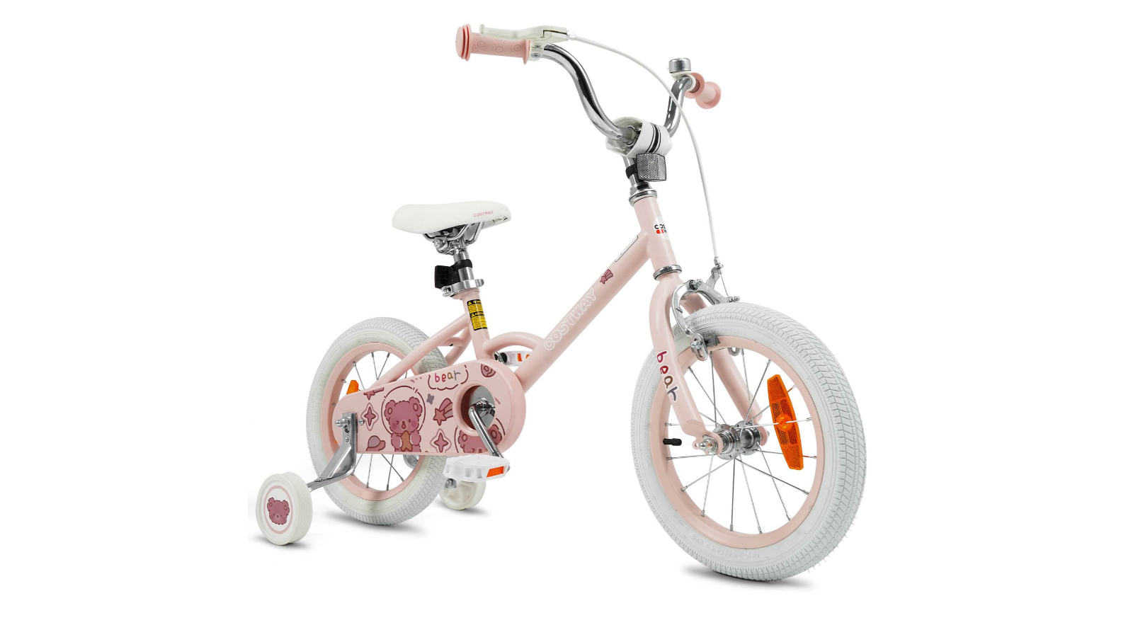 Costway Dual-Brake Balance Bicycle with Adjustable Handlebar - 35cm