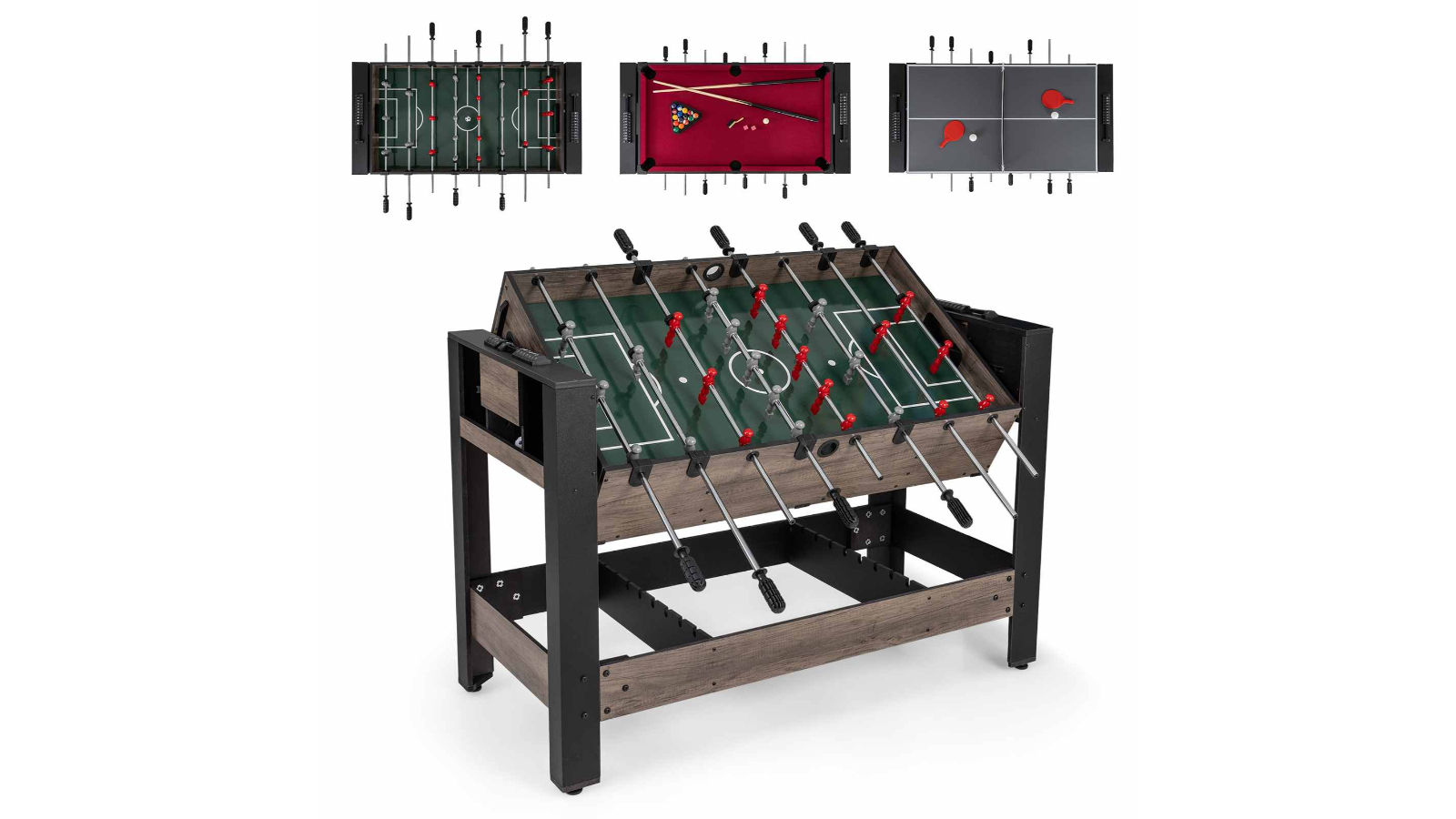 Costway 3-in-1 Swivel Multi Game Table Set
