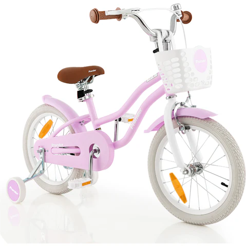 Costway 40cm Bicycle Ride-On with Training Wheels - Purple