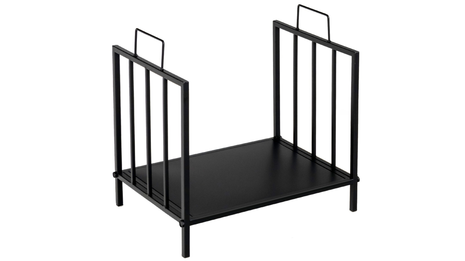 Costway 46 x 31 x 46cm Firewood Storage Rack Steel with Handle