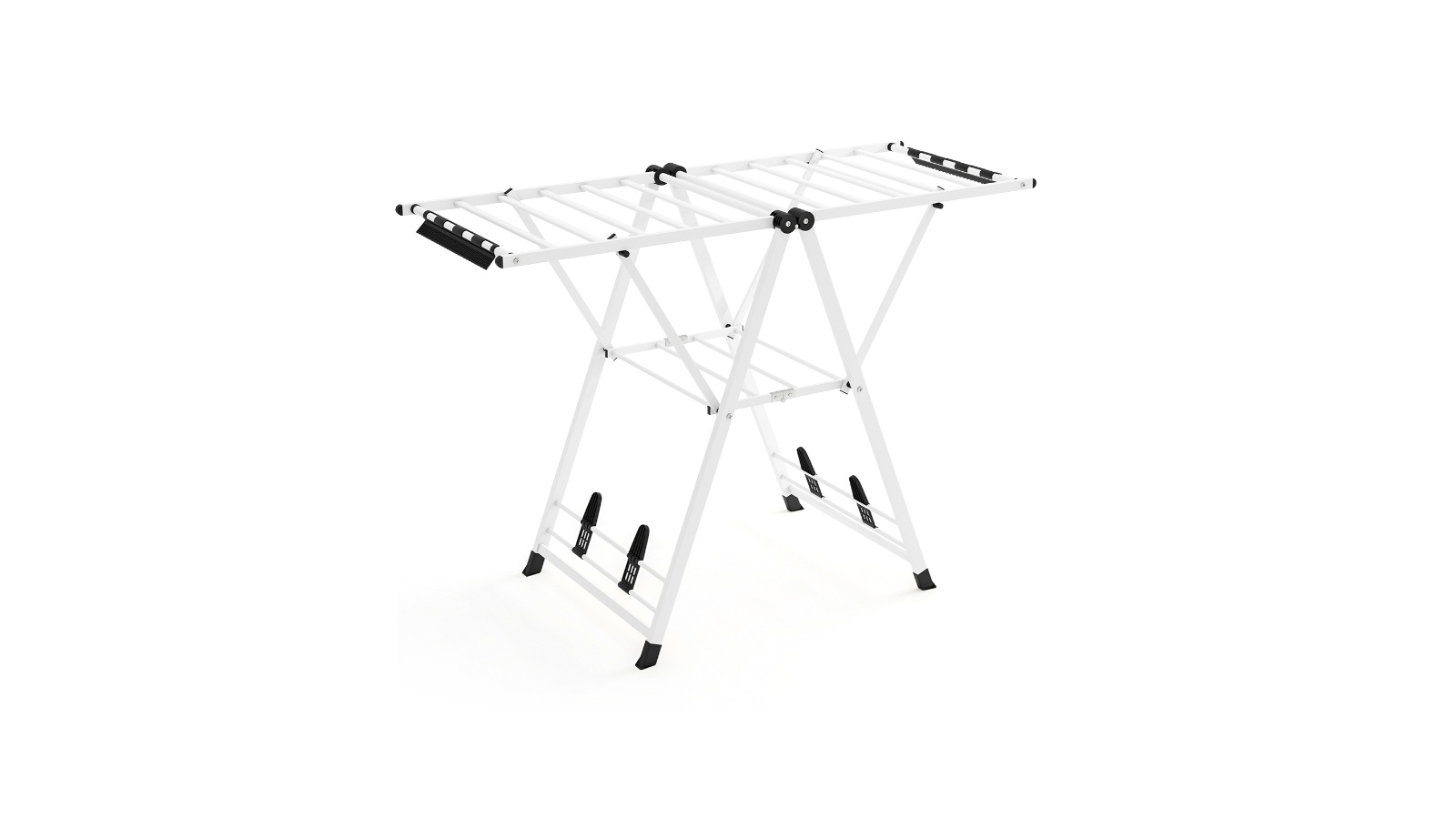 Costway Clothes Drying Rack with 16 Rails - White