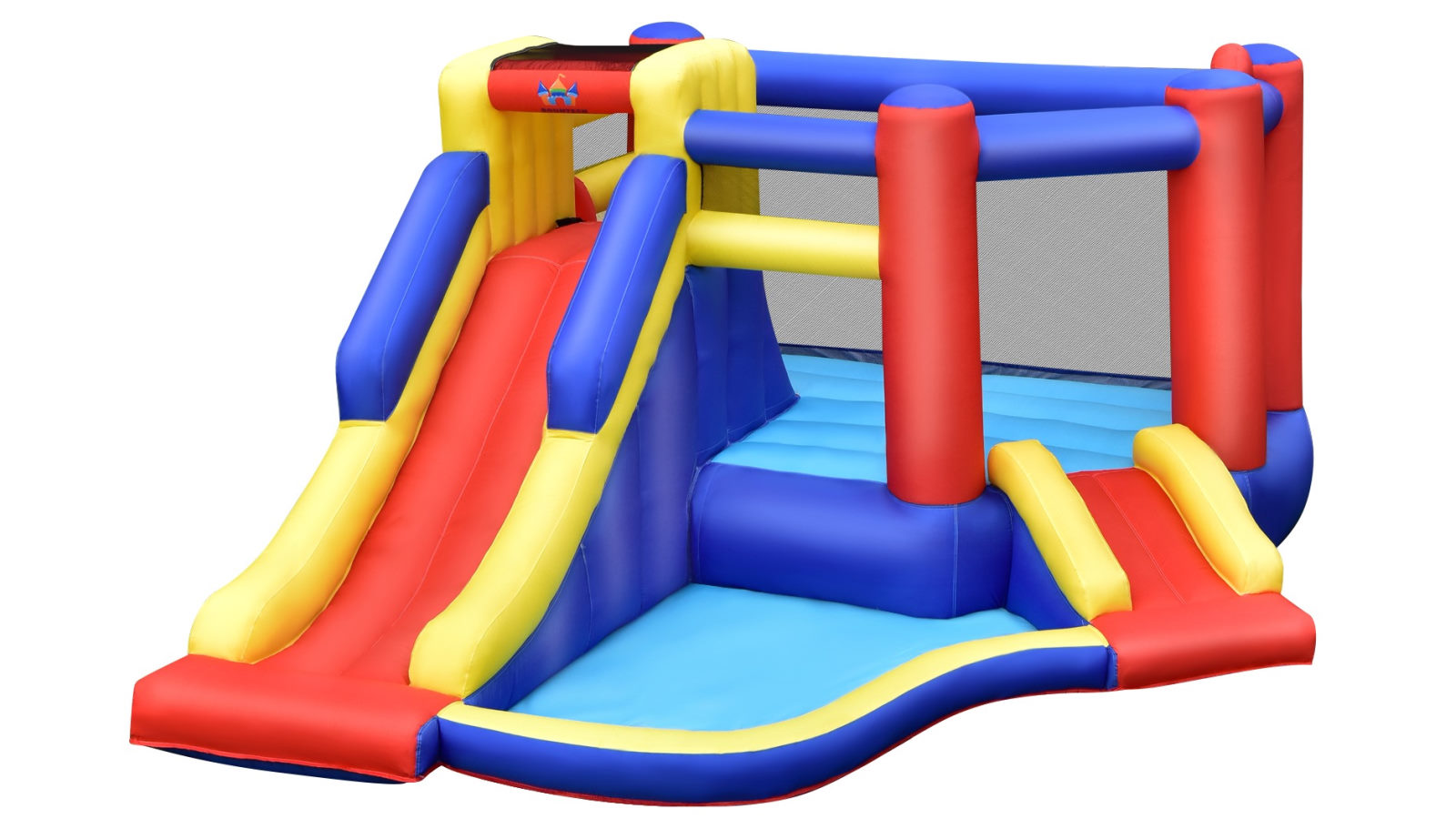 Costway Inflatable Bouncy Castle Giant Jumper House Indoor Outdoor with Slide and Pool