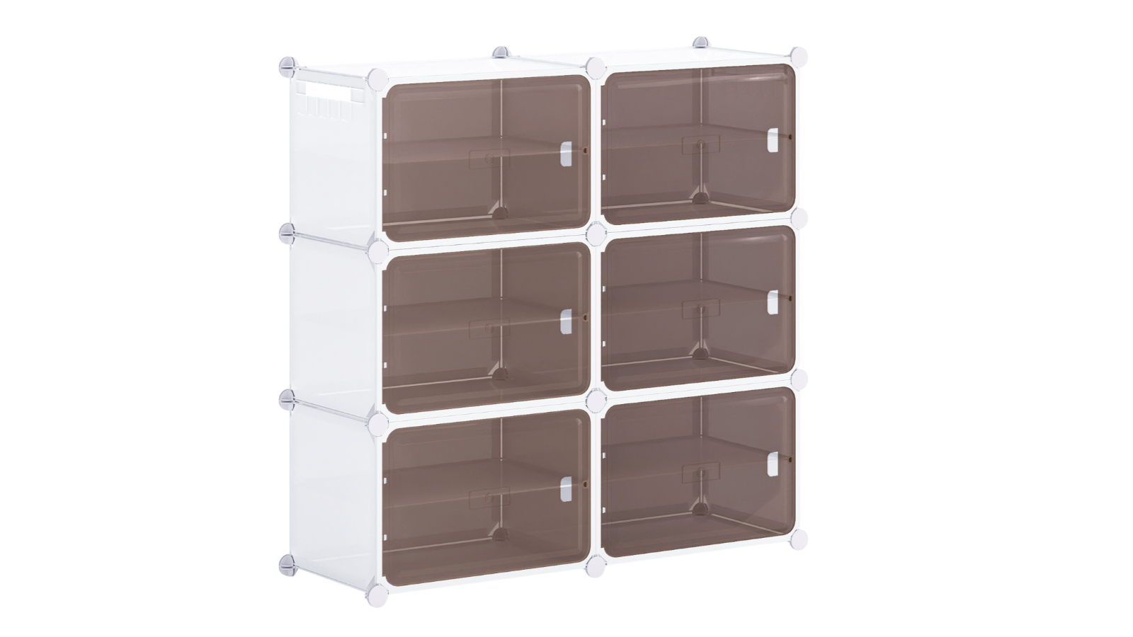 Costway 6-Tier Shoe Rack Storage Cabinet with Removable Hook