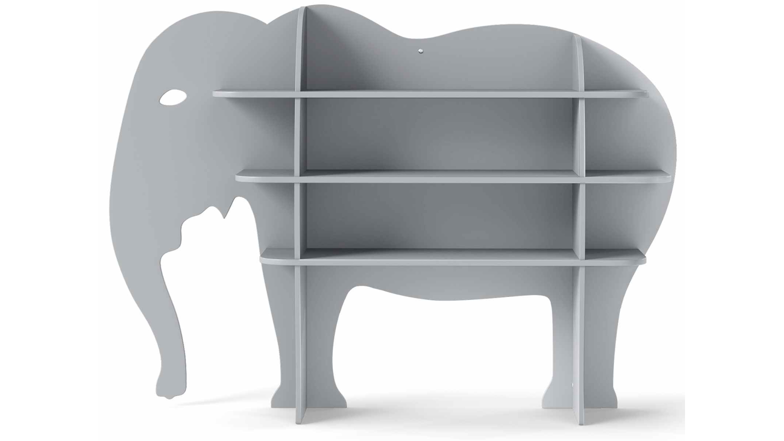 Costway 3-Tier Elephant Wooden Montessori Toy Storage Organiser Display Shelf