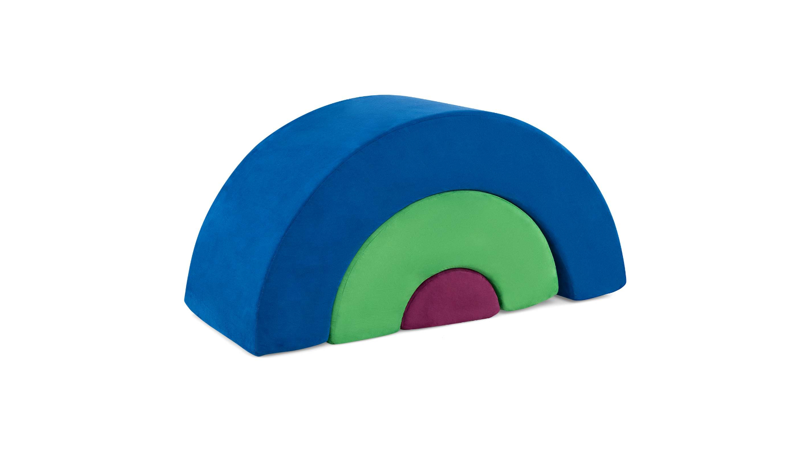 Costway 3 Piece Soft Foam Rainbow Block Playset